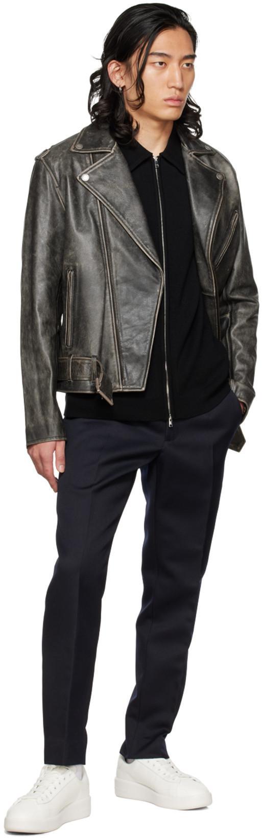 GOLDEN GOOSE Biker Jacket In Black