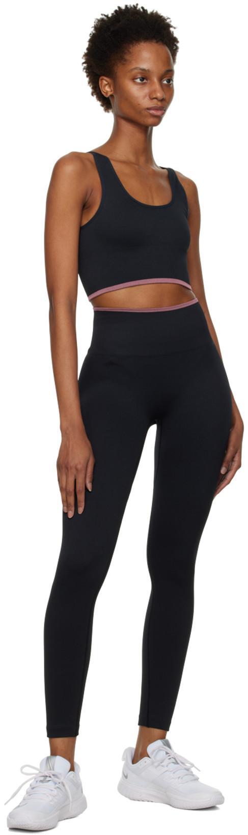 OUTDOOR VOICES Seamlessrib Longline Bra In Black