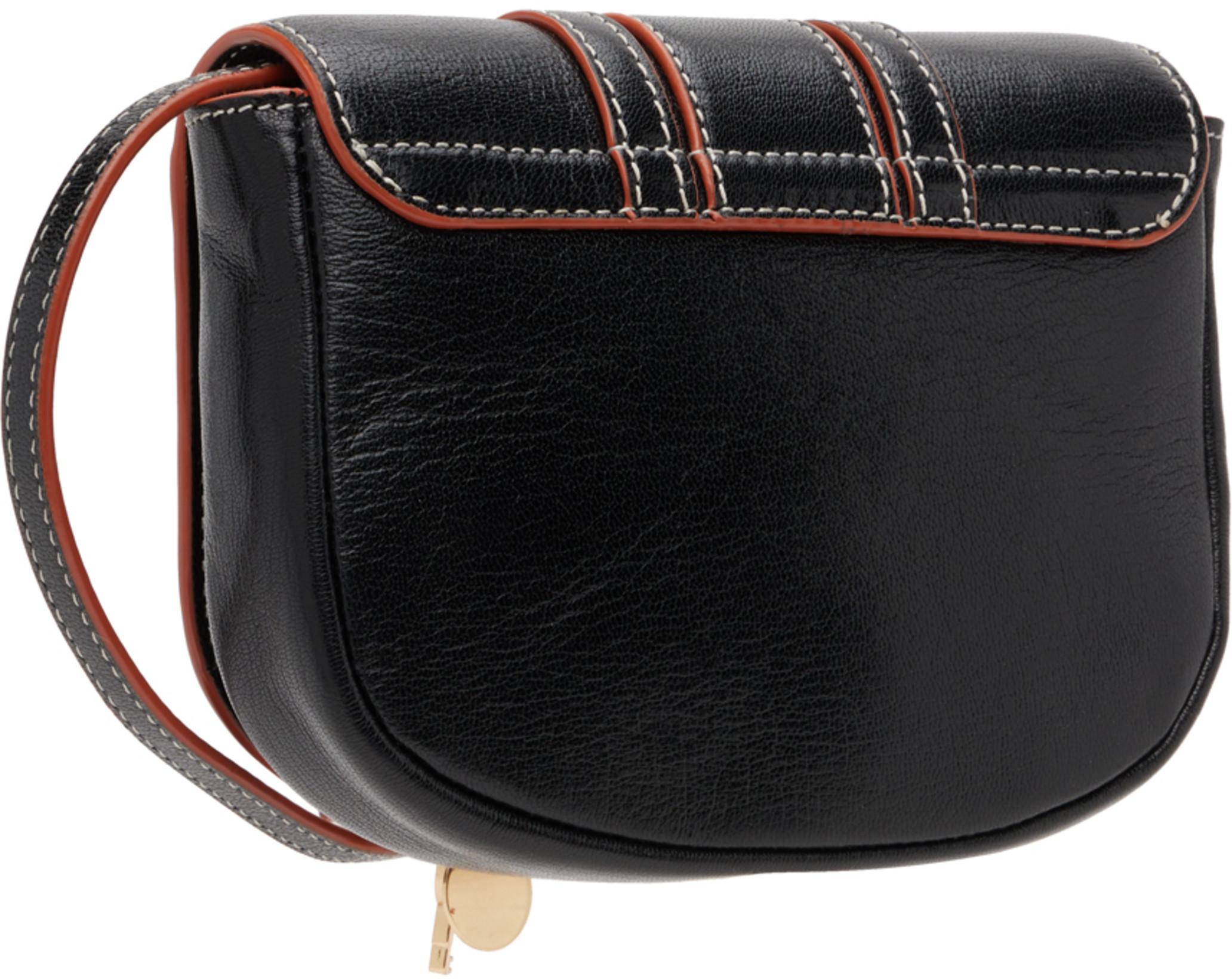 SEE BY CHLOÉ Cropped Wool-paneled Leather Biker Jacket In Black