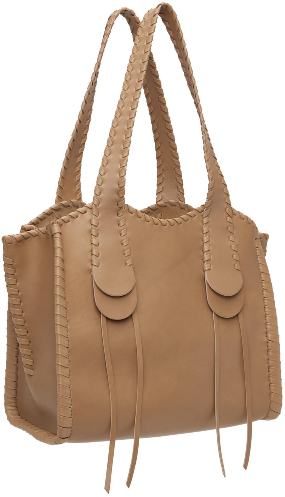 CHLOÉ Woody Canvas Platform Espadrille Sandals In White