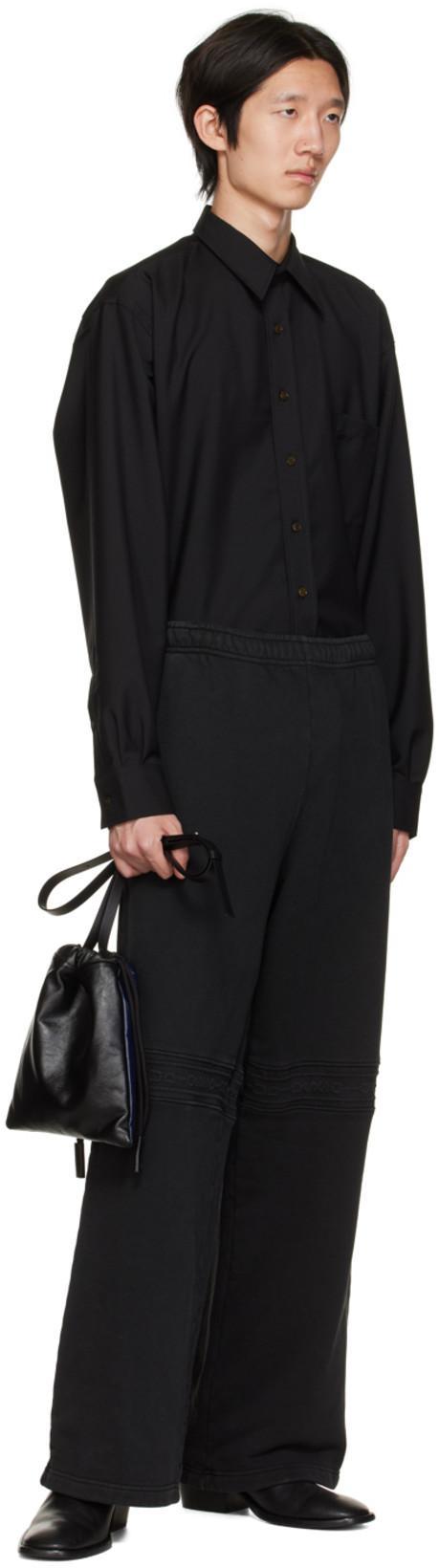 MARNI Navy & Black Soft Museo Pouch In Z599n Navy Blue/blac