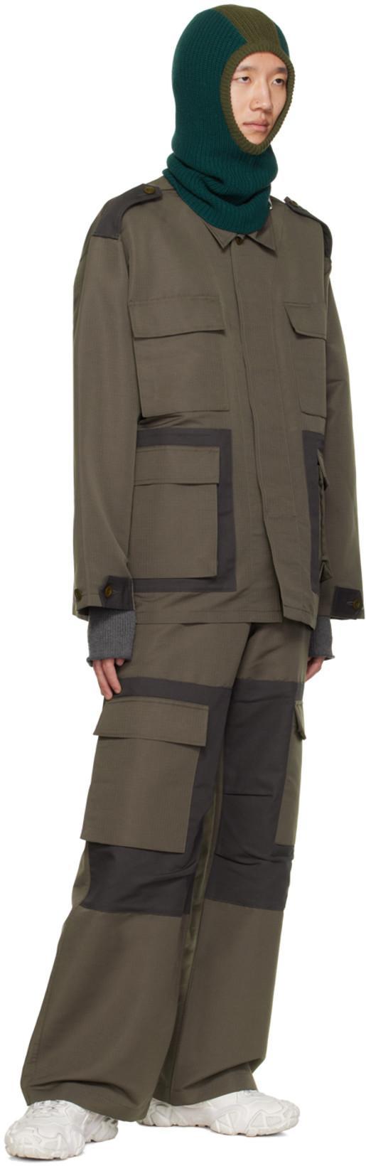 ACNE STUDIOS Roll Neck Ribbed Knit Jumper In Stone Grey