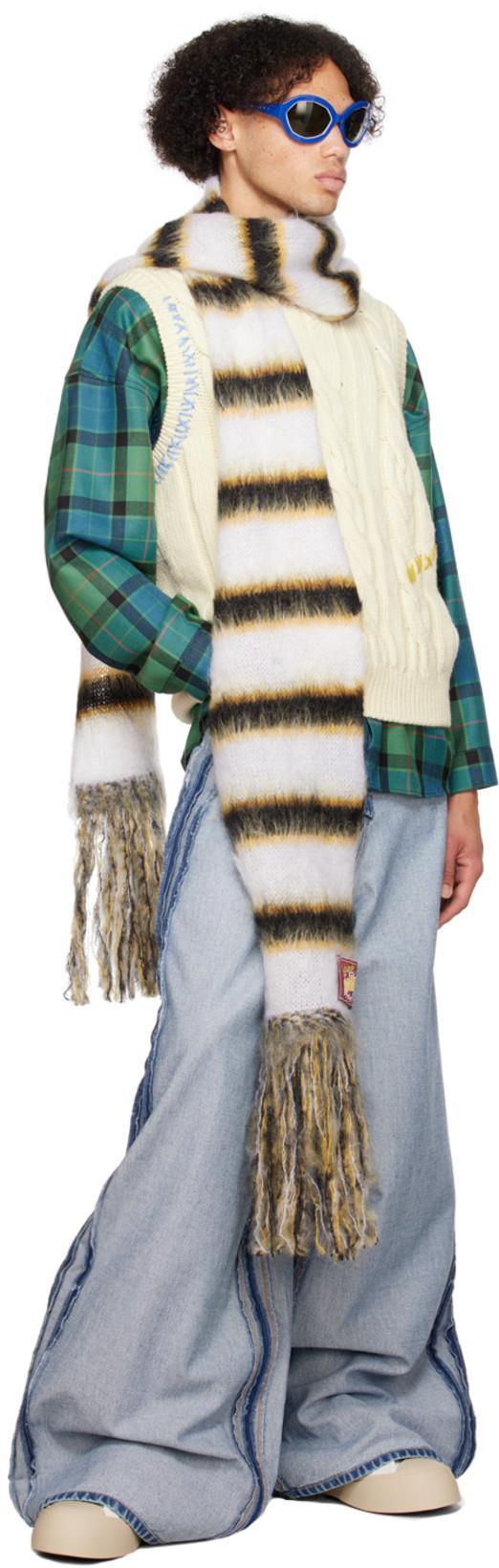 MARNI Cable Knit Sleeveless Sweater In Cream