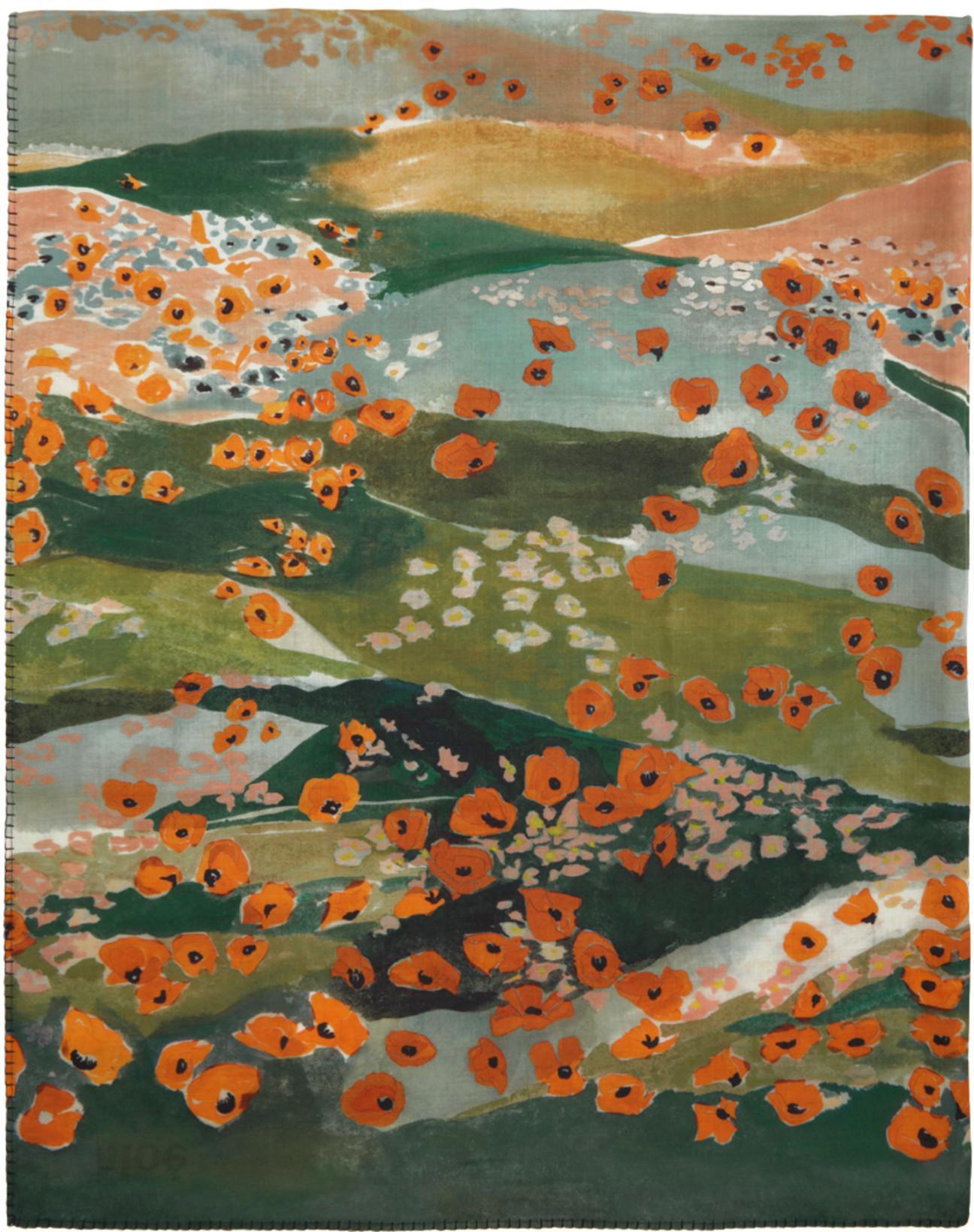 CHLOÉ Woody Canvas Platform Espadrille Sandals In White