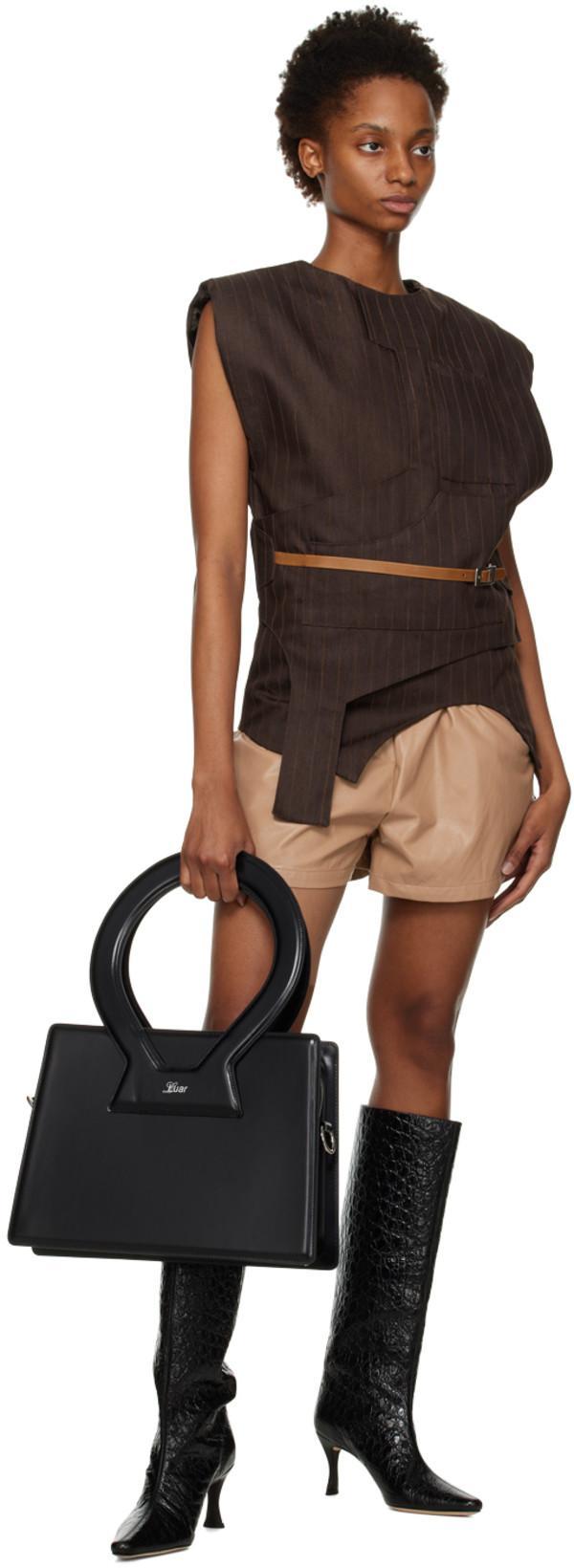 LUAR Brown Paneled Tank Top