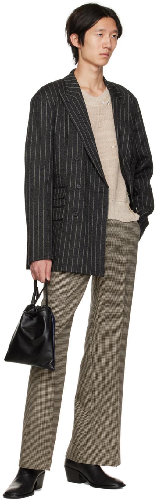 MARNI Navy & Black Soft Museo Pouch In Z599n Navy Blue/blac