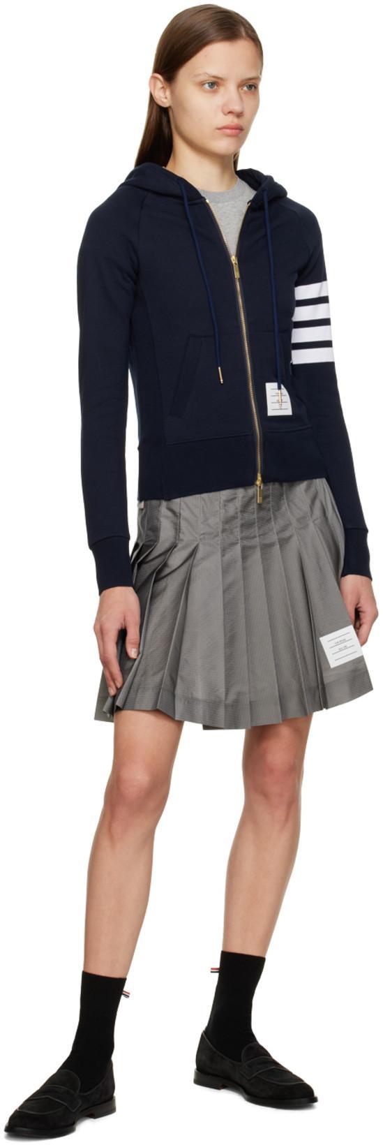 THOM BROWNE Classic Loopback Pique T-shirt In Gray