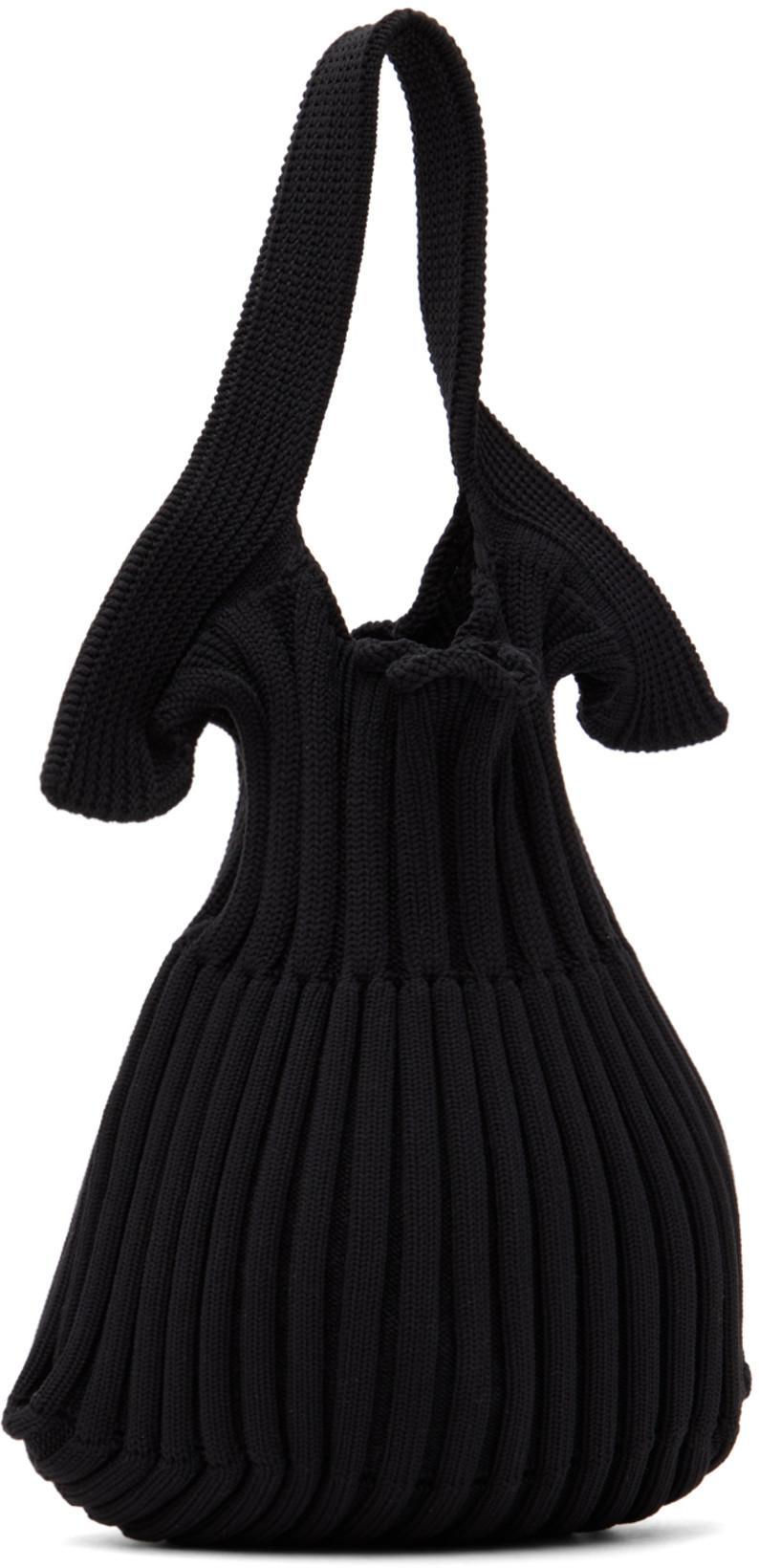 DR. MARTENS Tall Black Leather Boots With Lace-up Design