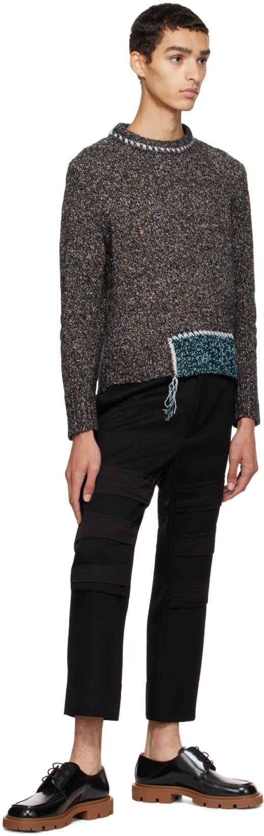 MAISON MARGIELA Man Lace-up Shoes Black Size 8 Leather