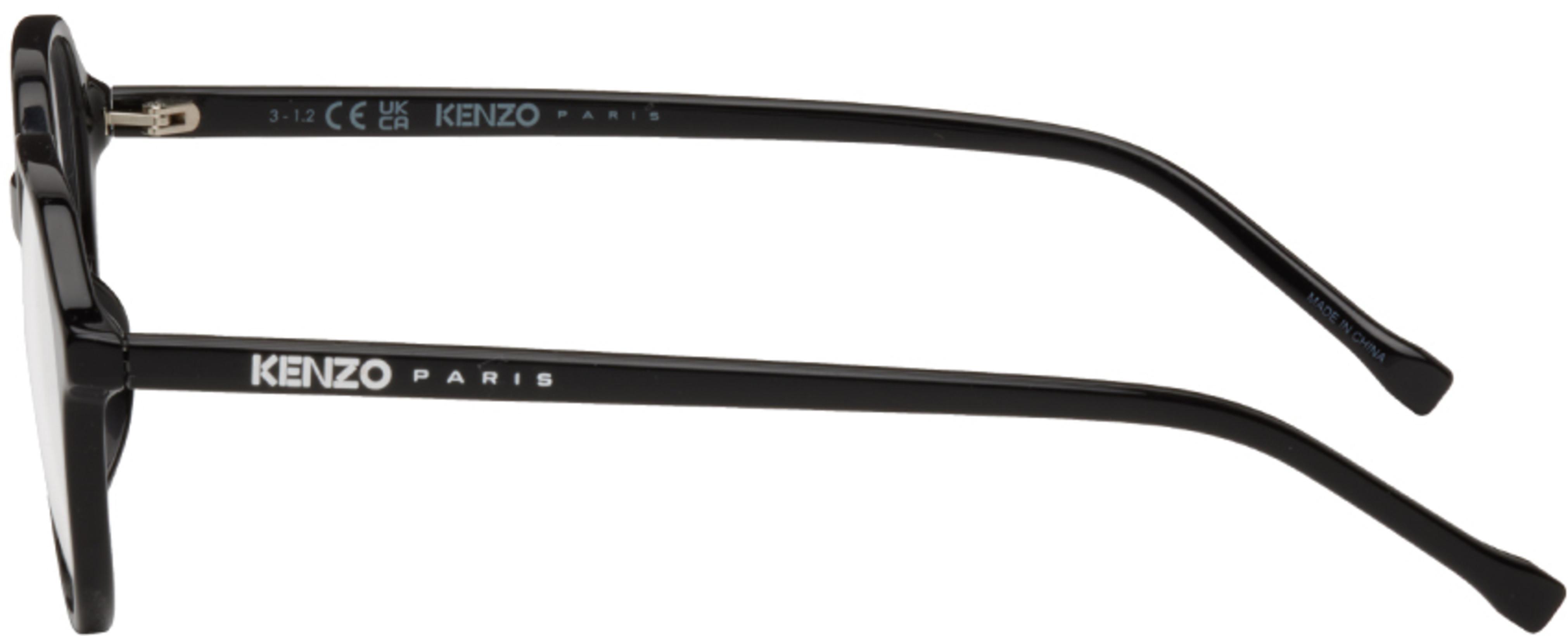 KENZO Logo Patch Tech Twill Bomber Jacket In Black