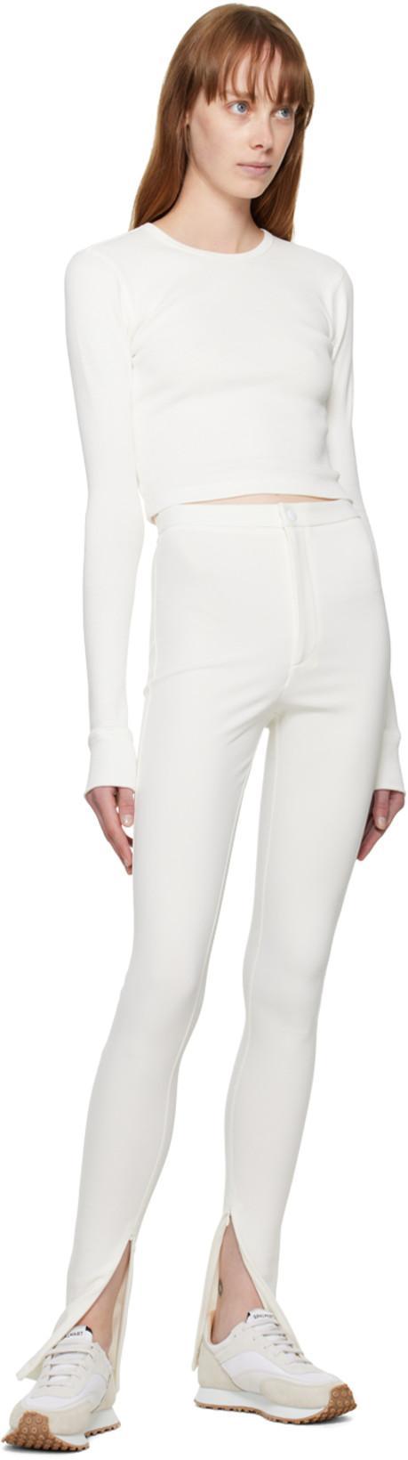 WARDROBE.NYC X Hailey Bieber Neutral Oversize Track In White