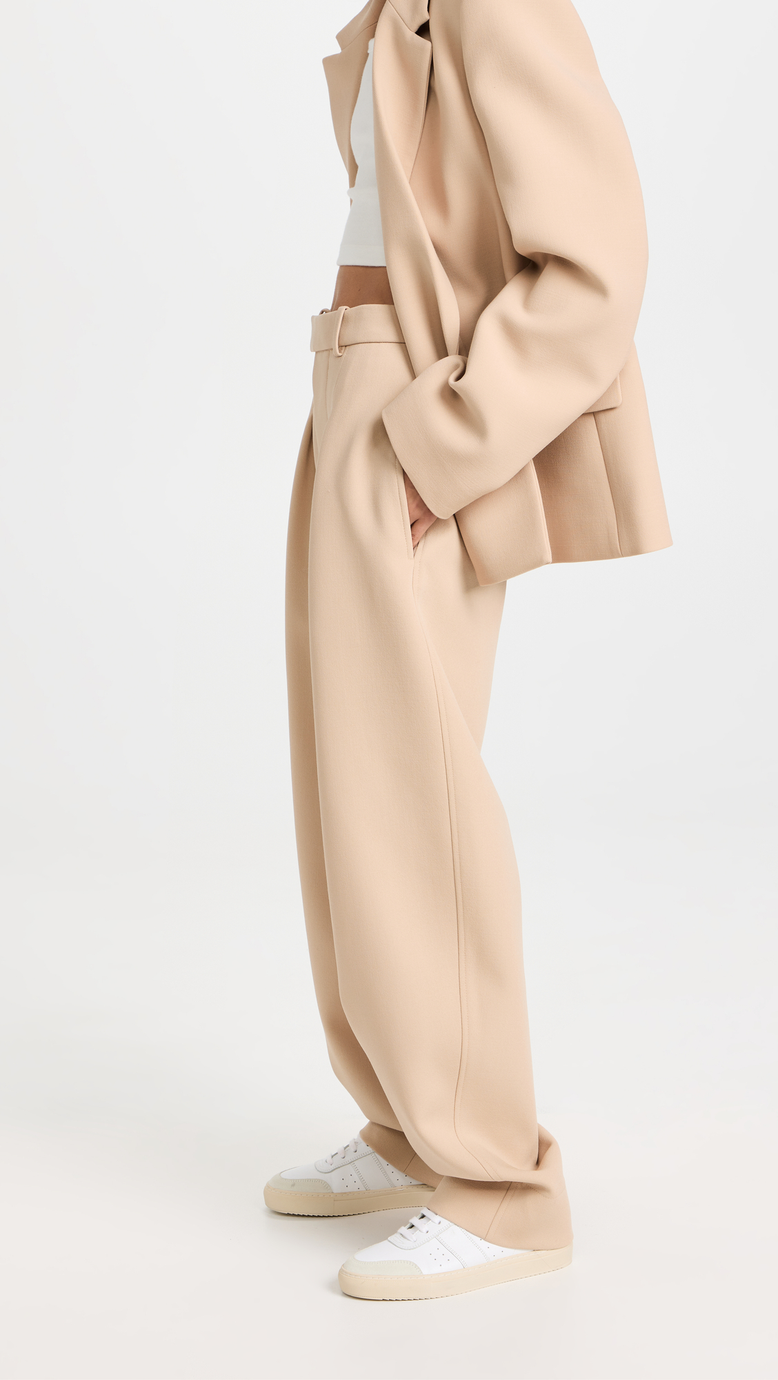 WARDROBE.NYC Wardrobe. Nyc Hb Trouser In Biscuit