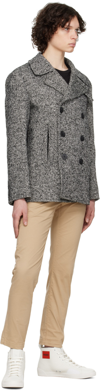 HUGO BOSS Boss Tiburt 354 Logo Print T Shirt In Nero