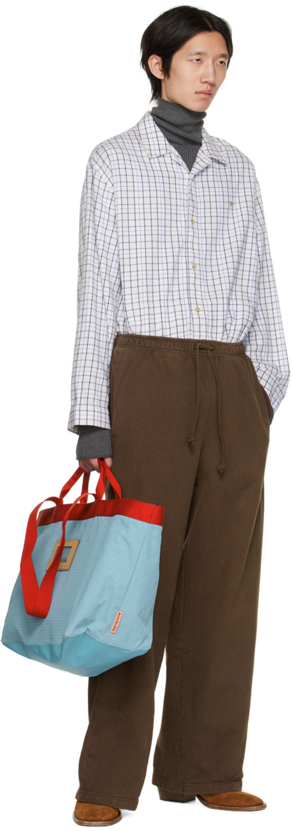 ACNE STUDIOS Roll Neck Ribbed Knit Jumper In Stone Grey