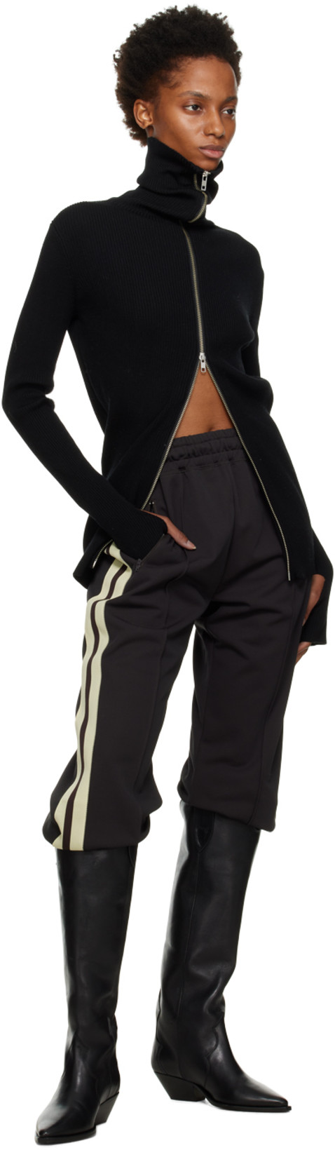 ISABEL MARANT Duerto Gz Pointed Toe Mid-calf Leather Boots In Black