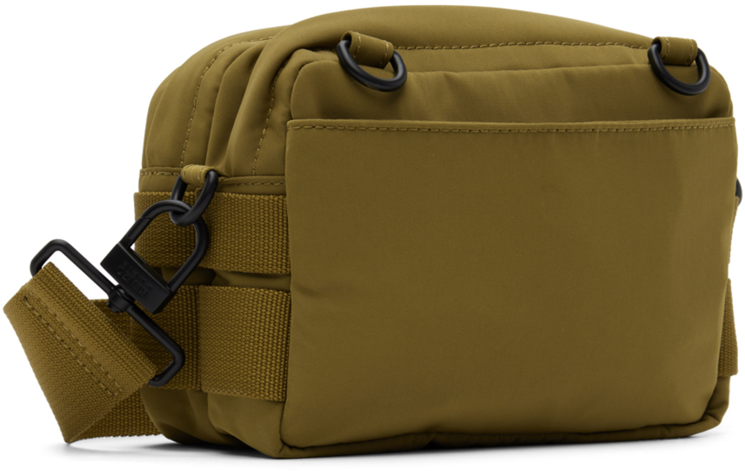 KENZO Logo Patch Tech Twill Bomber Jacket In Black