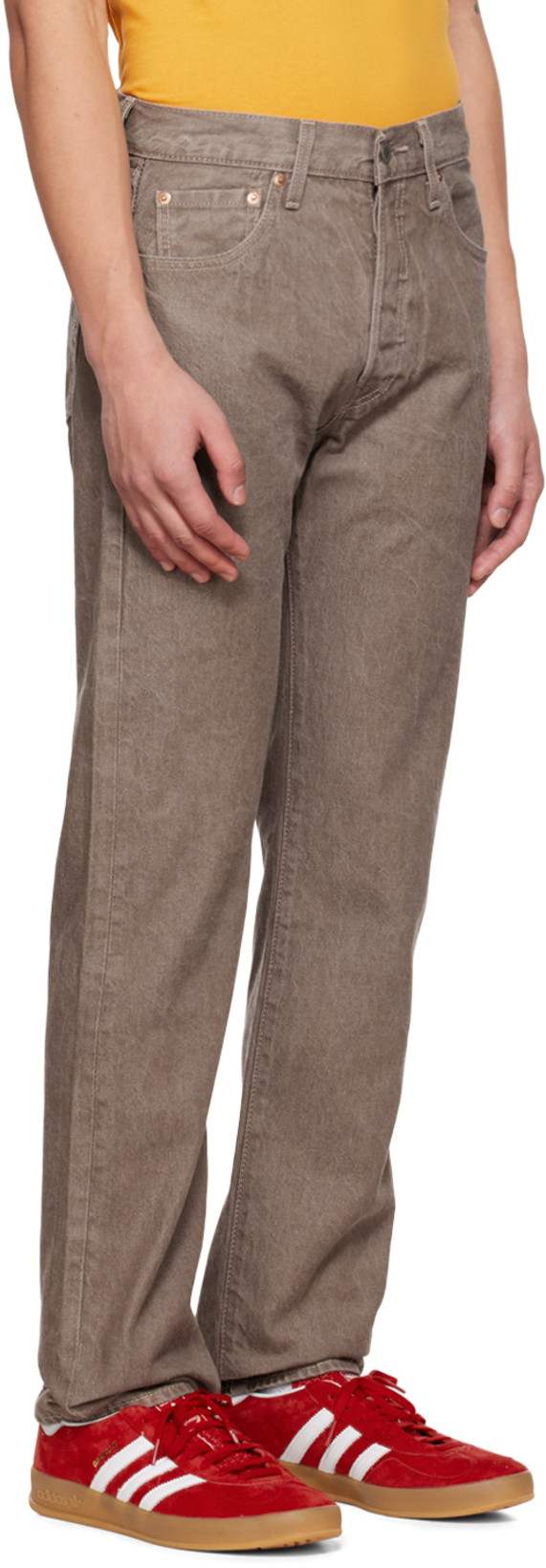 ADIDAS ORIGINALS Red Calf Leather Bos Taurus Low Top Sneakers In Multi