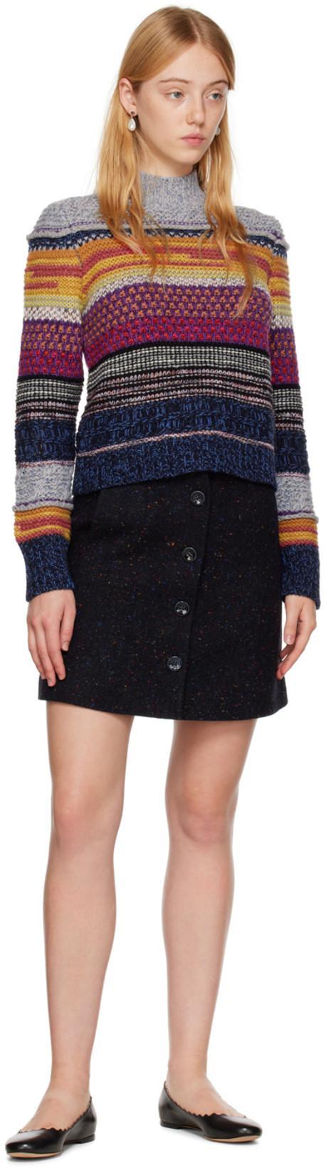 CHLOÉ Lauren Nappa Leather Ballet Flats In Black