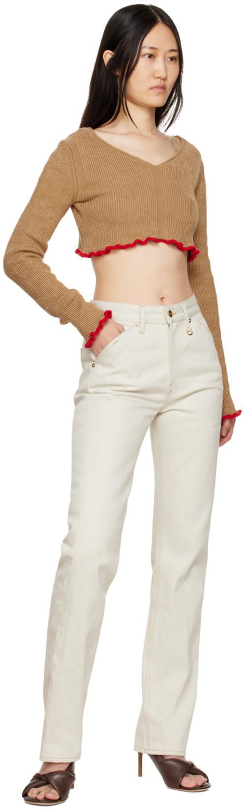 JACQUEMUS La Maille Santon Sweater In Nude