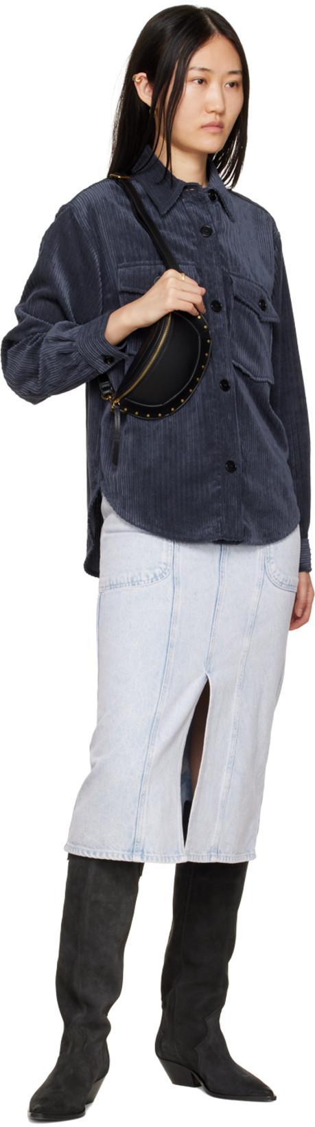 ISABEL MARANT Duerto Gz Pointed Toe Mid-calf Leather Boots In Black