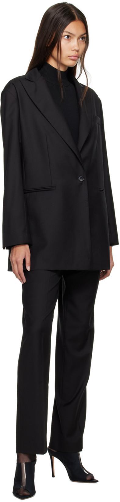 GIANVITO ROSSI Clear Stripe Stiletto Mule Sandals In Black Trasp