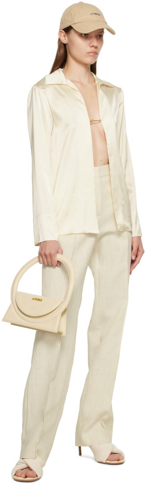 JACQUEMUS Camicie La Chemise Notte In Off-white