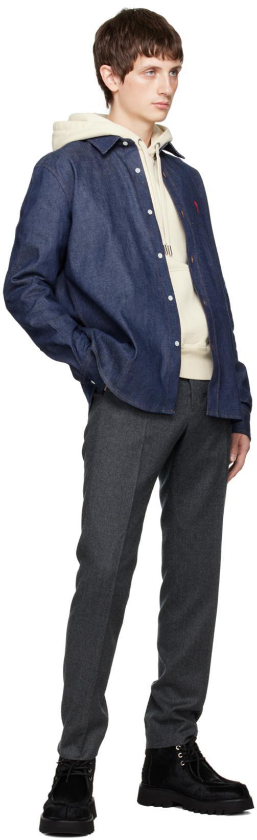 AMI ALEXANDRE MATTIUSSI Black Shark Sole Boots In Black/001