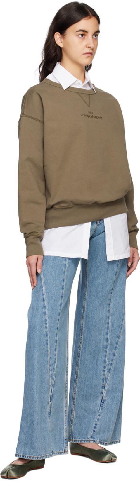 MAISON MARGIELA Long-sleeve Plain Organic Cotton Shirt In White