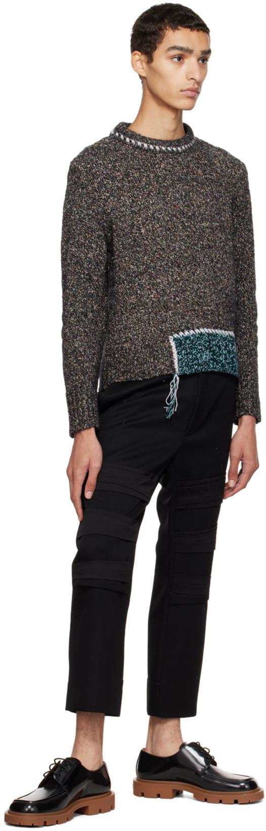 MAISON MARGIELA Man Lace-up Shoes Black Size 8 Leather