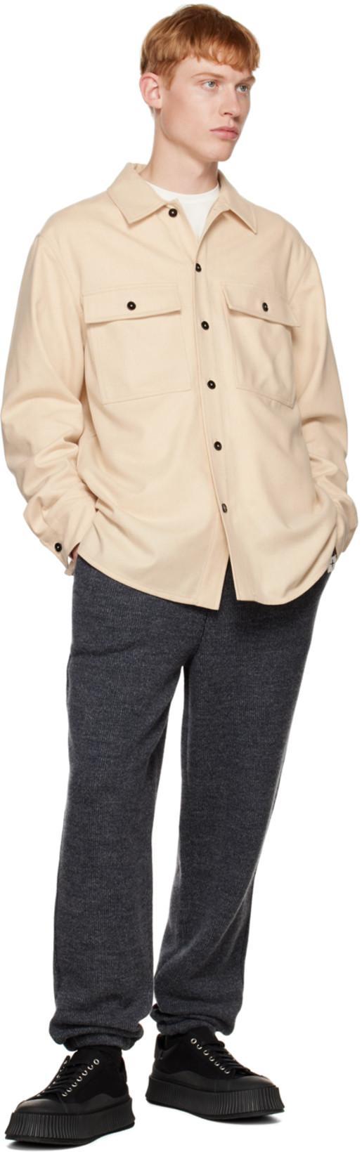 JIL SANDER Oversize Sole Canvas Sneakers In Black