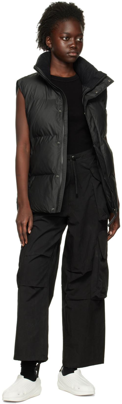 ENTIRE STUDIOS Heavy Gocar Mid-rise Cargo Trousers In Black