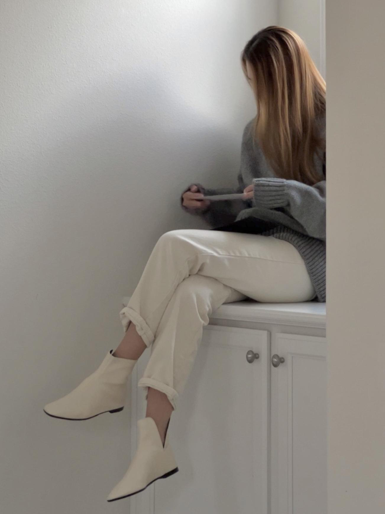 THE ROW Ophelia Wool & Cashmere Knit Sweater In Grey