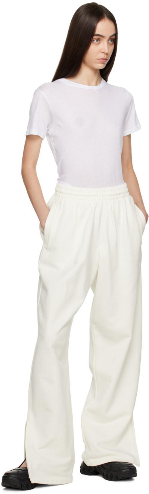 WARDROBE.NYC Wardrobe. Nyc Round Neck Cotton T-shirt In White