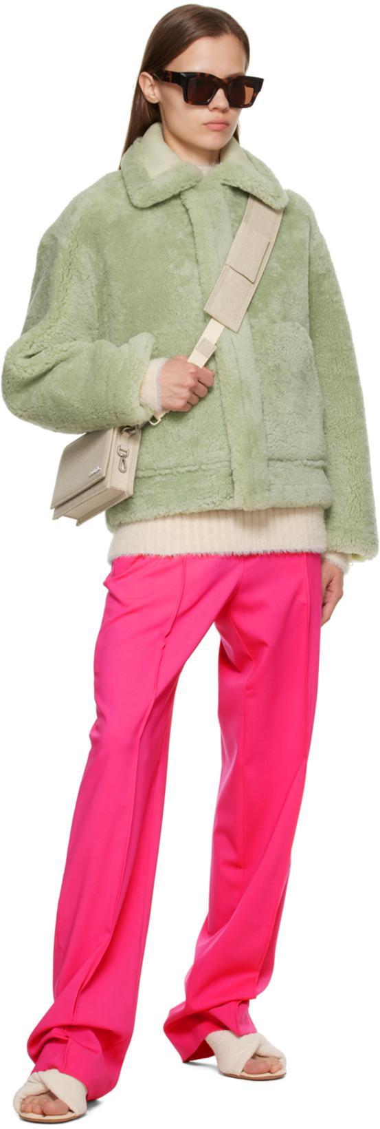 JACQUEMUS Le Pantalon Camargue Stretch-wool Trousers In Pink