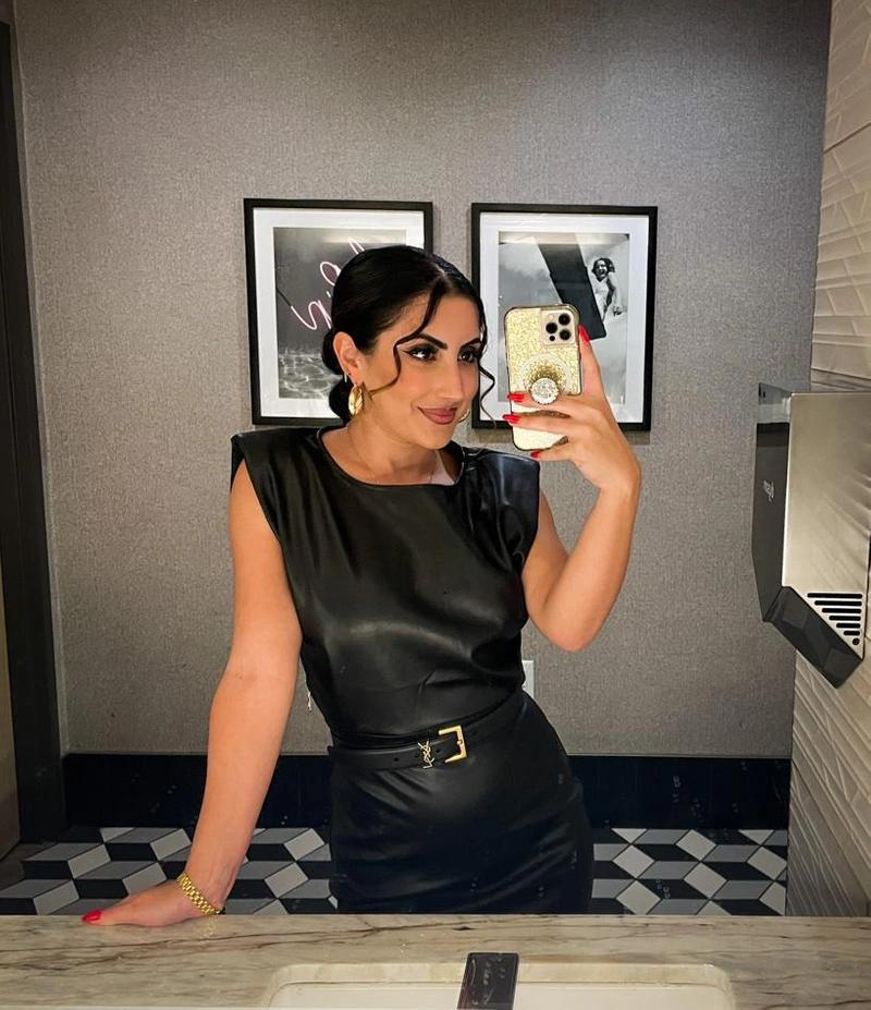 SAINT LAURENT Cassandre Embellished Croc-effect Leather Belt In Black