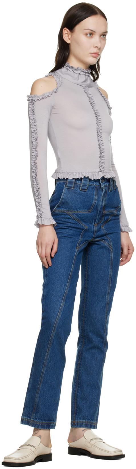 BARRAGAN Ssense Exclusive Purple Lulu Long Sleeve T-shirt In Lilac