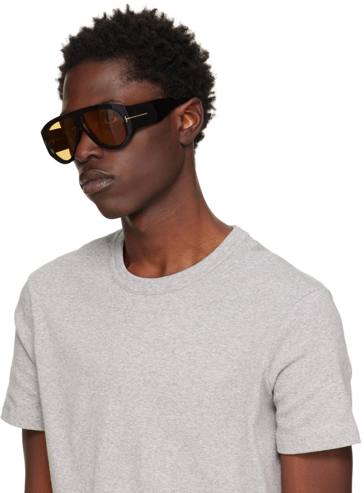 TOM FORD Grey Regular Fit T-shirt With Classic Crew Neckline In Gray