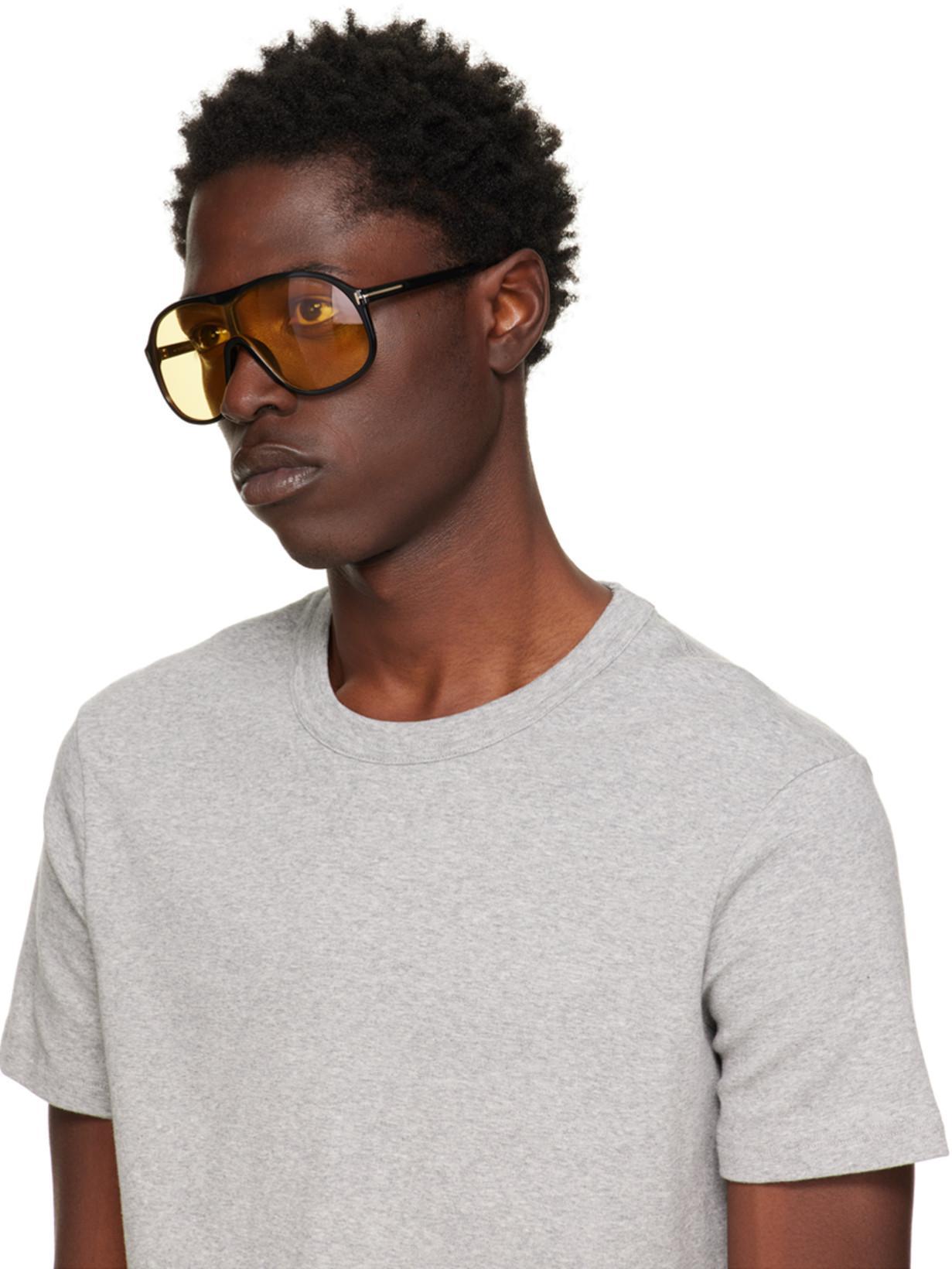 TOM FORD Grey Regular Fit T-shirt With Classic Crew Neckline In Gray