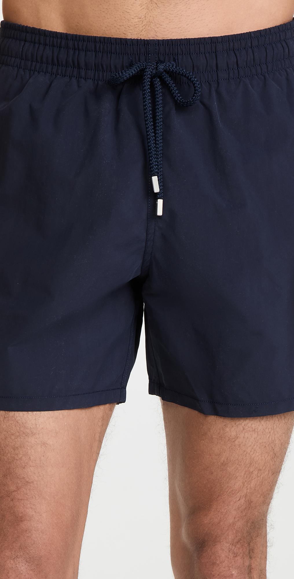 VILEBREQUIN Recycled Nylon Swim Shorts With Elastic Waistband In Blue