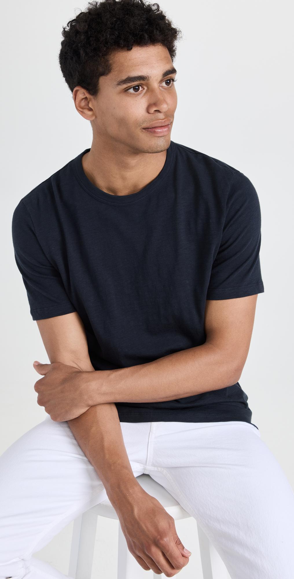 THEORY Cotton Luxe S/s T-shirt In Black