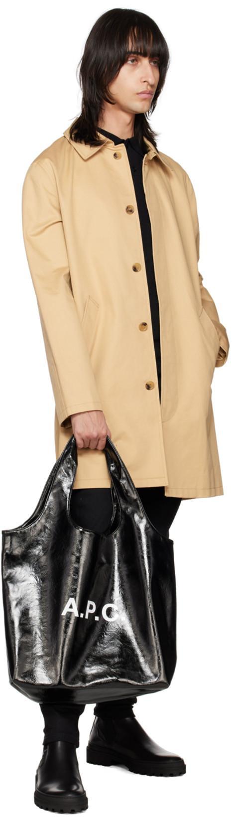 A.P.C. Mens Ville Cotton Raincoat In Neutral