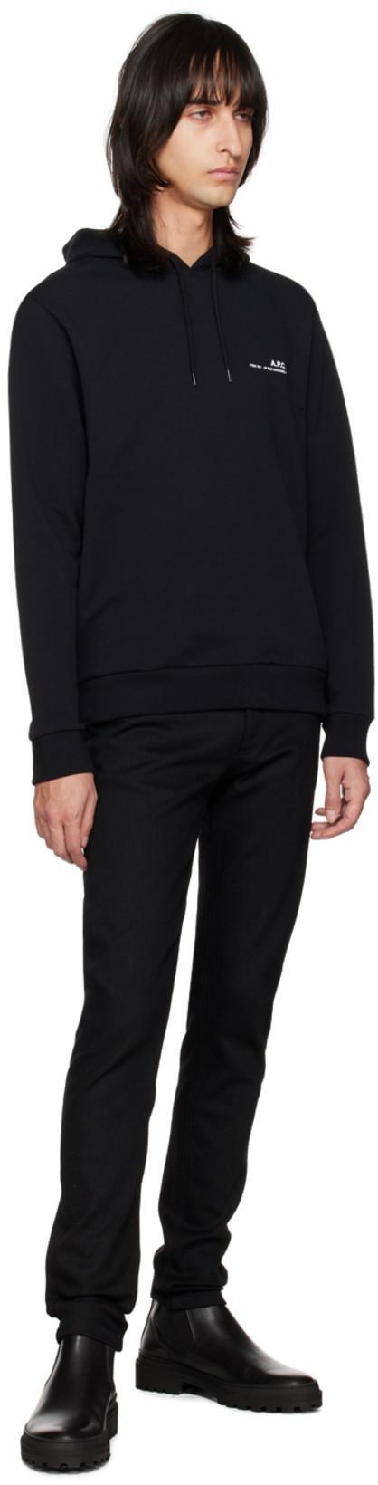 APC A.p.c. Hoodie Standard Rue Madame Gots In Black