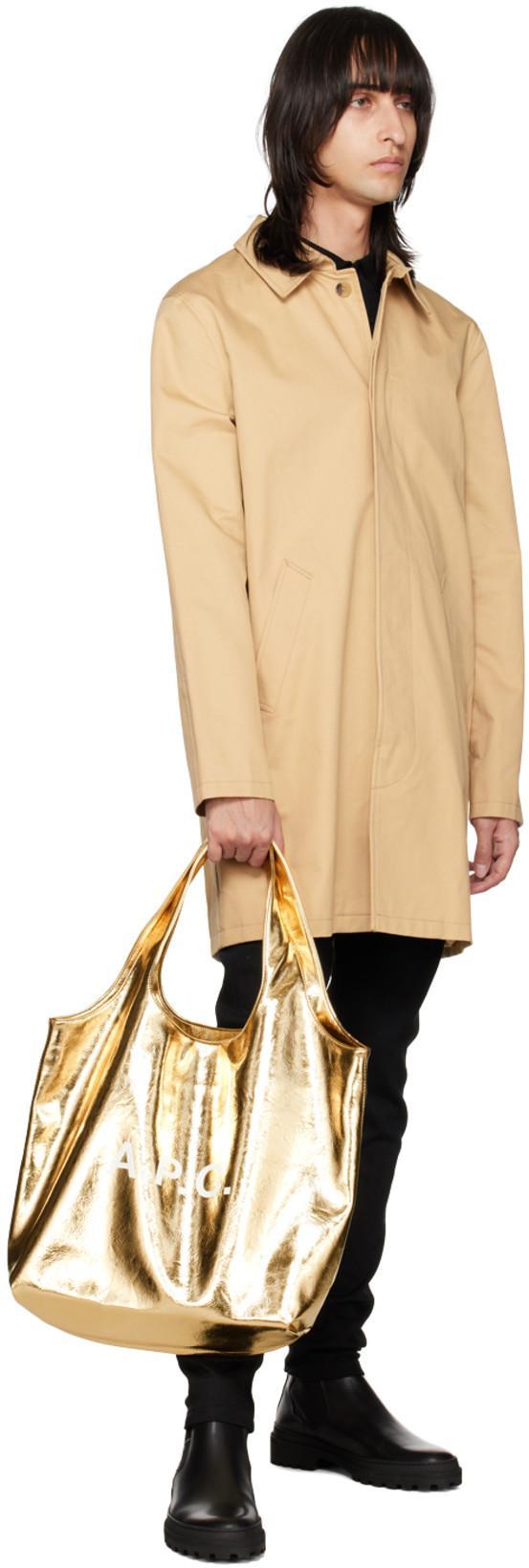 A.P.C. Mens Ville Cotton Raincoat In Neutral