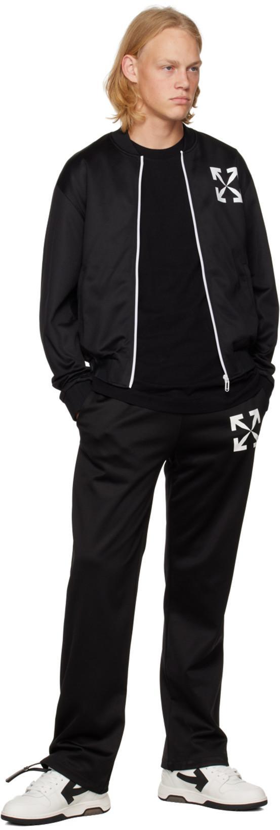 OFF-WHITE Black Cotton T-shirt