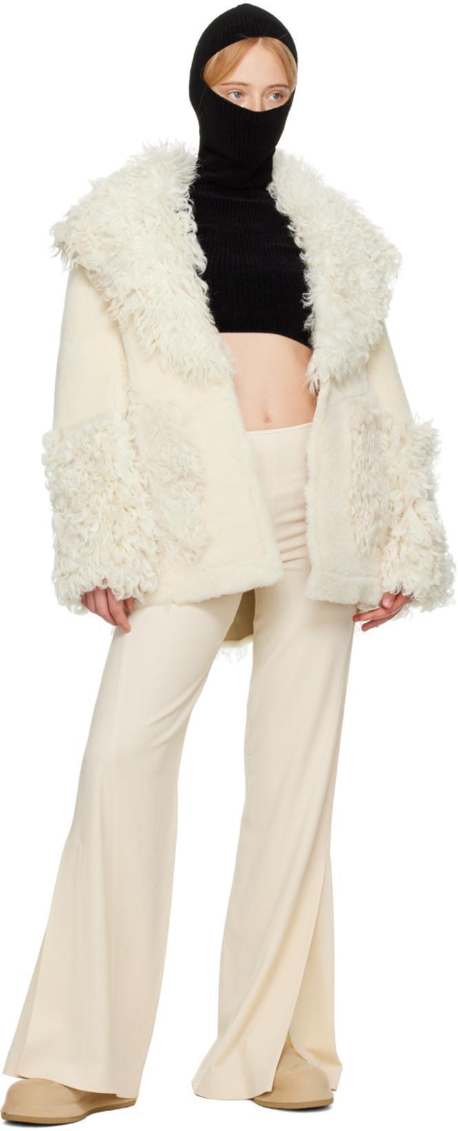 JACQUEMUS Off-white 'le Pantalon Soffio' Trousers In 110 Off-white