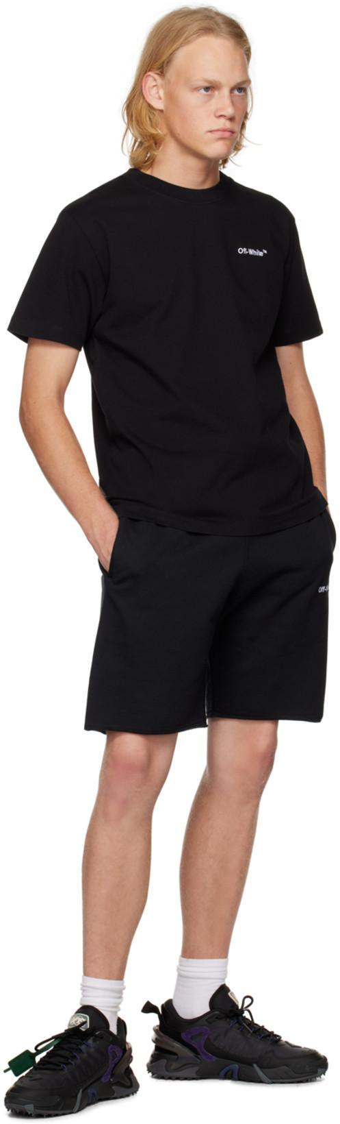 OFF-WHITE Black Cotton T-shirt