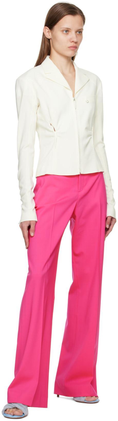 JACQUEMUS Pink Le Papier 'le Pantalon Sauge' Trousers