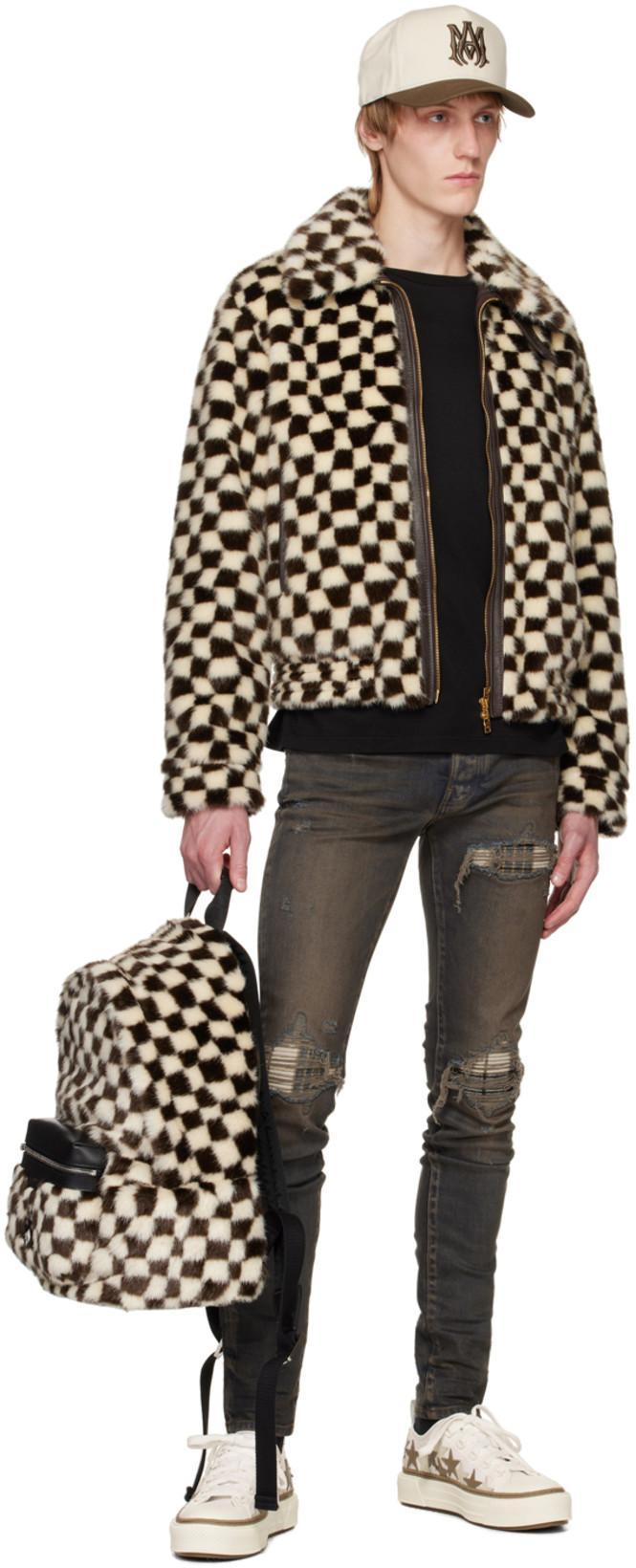 AMIRI Black Crewneck T-shirt With Logo Print On The Front And Logo Lettering On The Rear In Cotton Man