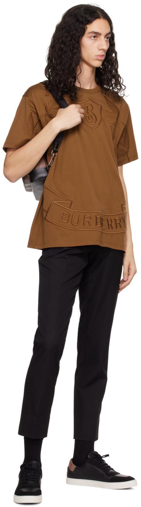 BURBERRY Vintage Check Panelled Leather Sneakers In Black