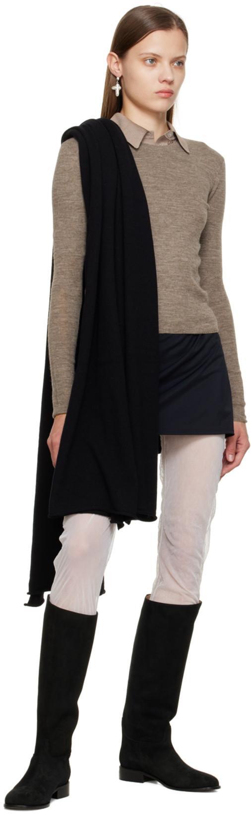 MARYAM NASSIR ZADEH Taupe Tory Sweater In 1169 Turf